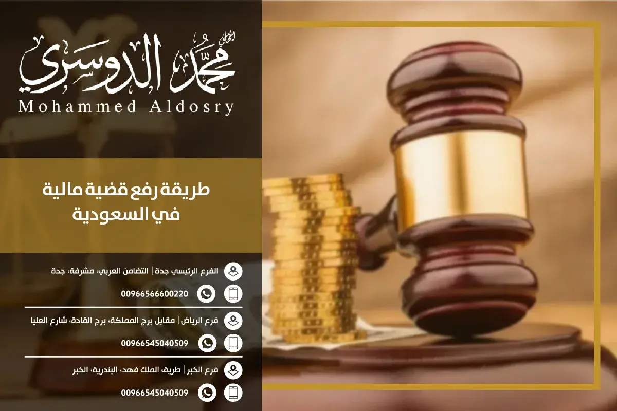 طريقة رفع قضية مالية
