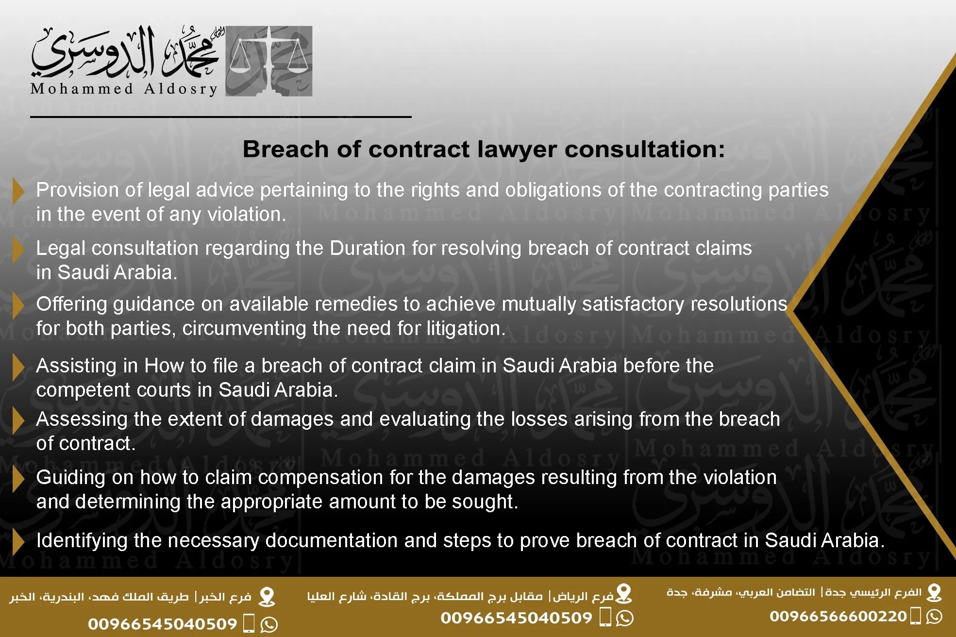 breach of contract lawyer consultation