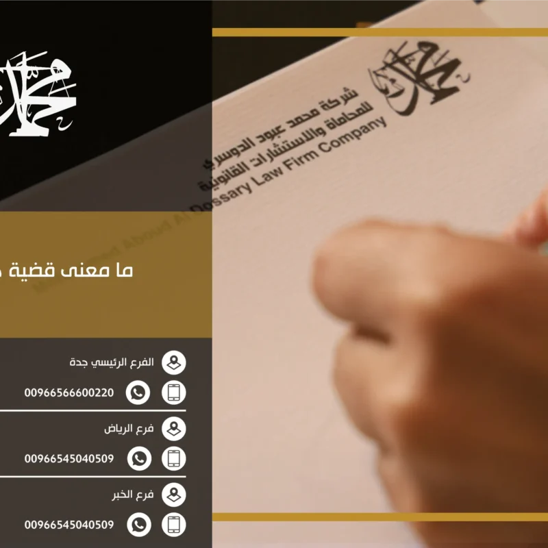 ما معنى قضية حقوقية